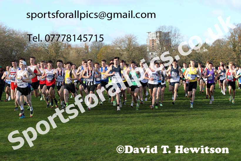 Mens under-20s, European Cross Country Championships Trials, Sefton Park, Liverpool. Photo: David T. Hewitson/Sports for All Pics